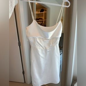 Bachelorette white mini Zara dress